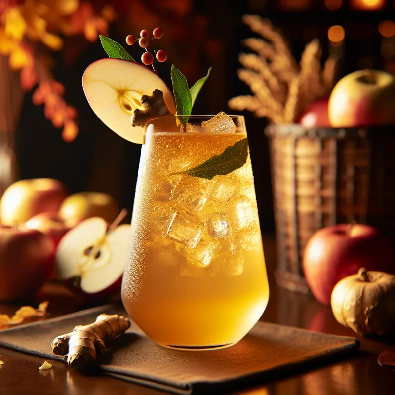 Apple & Ginger Shrub (0%) cocktail recipe
