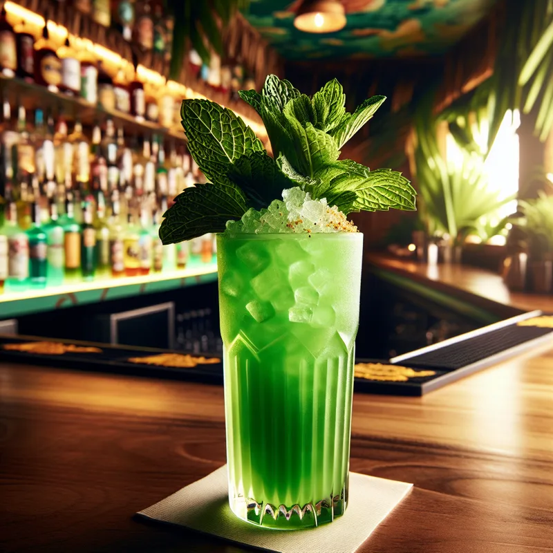 Chartreuse Swizzle cocktail recipe