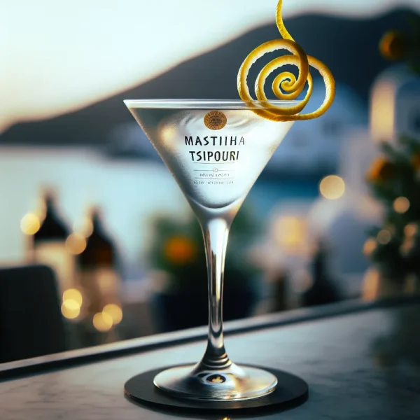 Mastiha Tsipouro Martini cocktail recipe