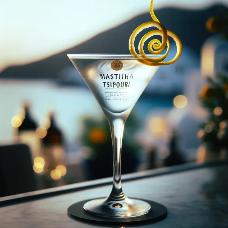 Mastiha Tsipouro Martini cocktail recipe