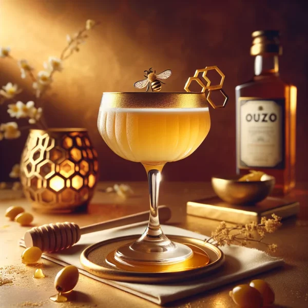 Ouzo Honey Bee cocktail recipe