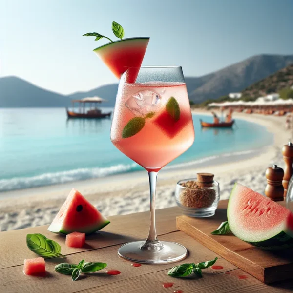 Ouzo & Watermelon Fizz cocktail recipe