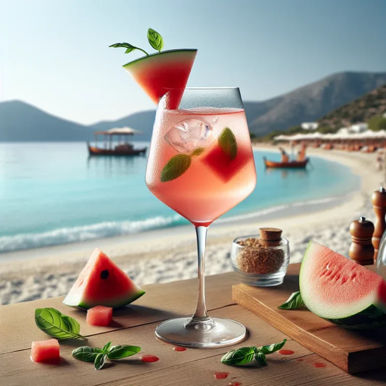 Ouzo & Watermelon Fizz cocktail recipe