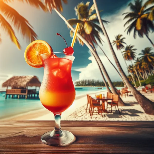 Caribbean Rum Punch cocktail recipe