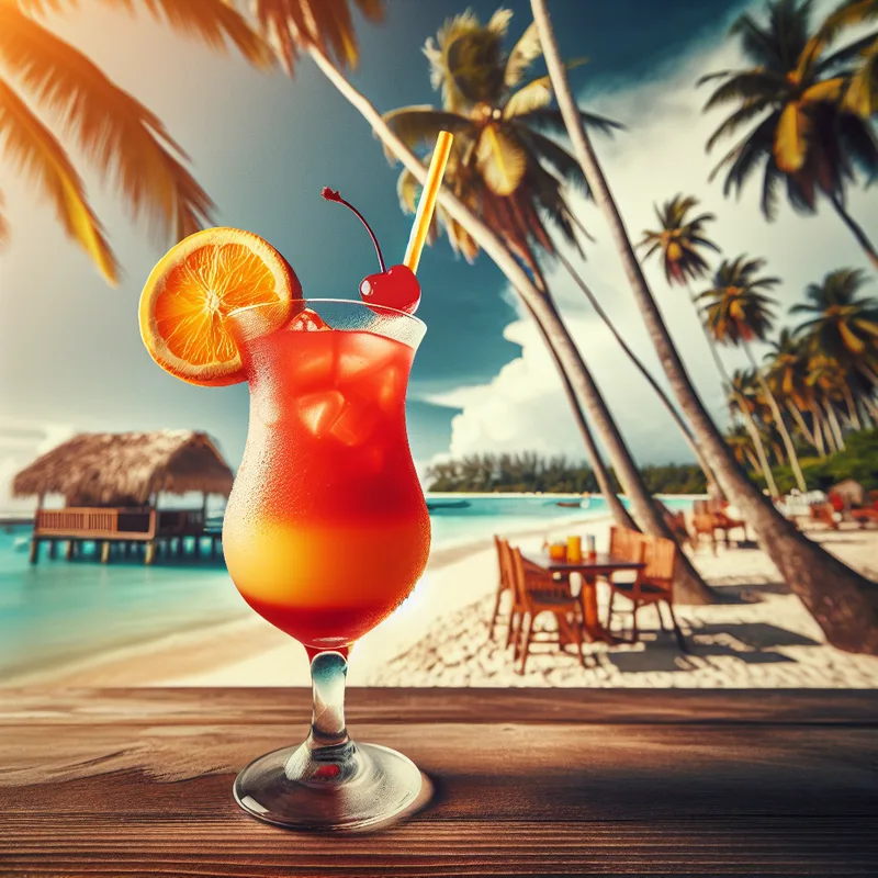 Caribbean Rum Punch cocktail recipe