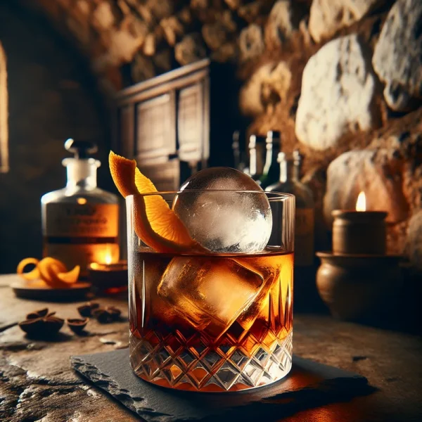 Tsipouro Old Fashioned cocktail recipe