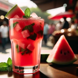 Watermelon Agua Fresca cocktail recipe