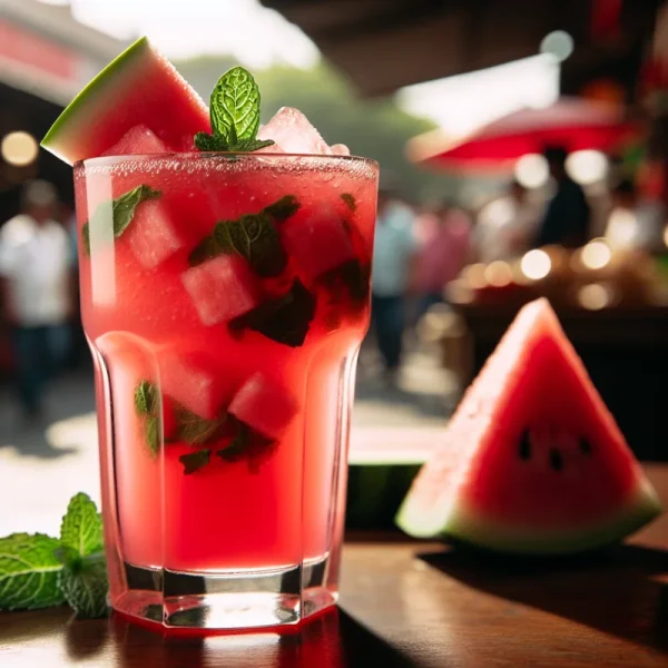 Watermelon Agua Fresca cocktail recipe
