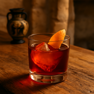 Tsipouro Negroni cocktail recipe