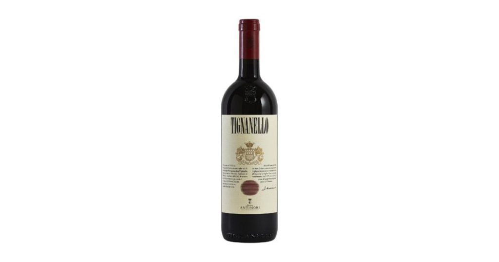 Bottle of Tignanello by Marchesi Antinori — one of the labels stolen from the Cortona warehouse