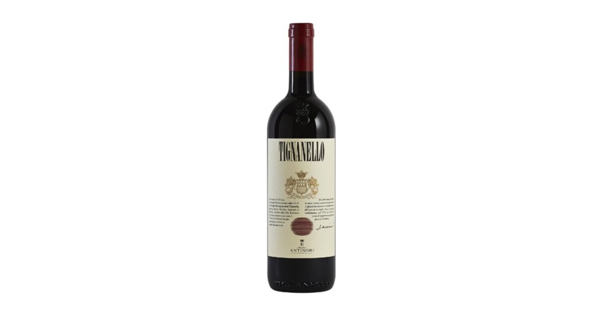 Bottle of Tignanello by Marchesi Antinori — one of the labels stolen from the Cortona warehouse